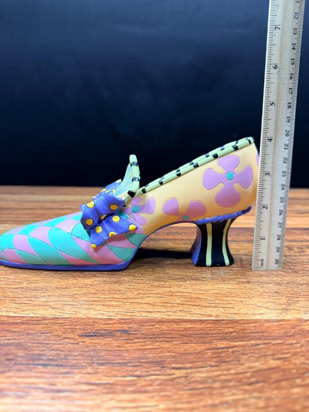 SHANNON MCGRAW Colorful Decorative High Heel Shoe Figurine